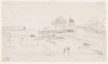 Windmühle in Dünkirchen, ca. 1830